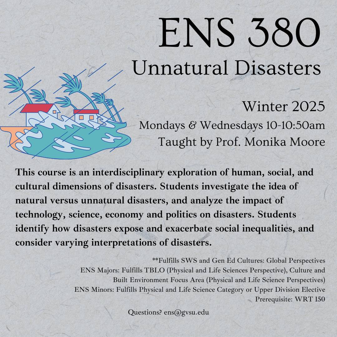 Unnatural Disasters (ENS 380)